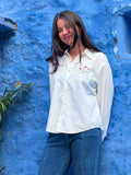 Jasmine – Hand Embroidered Shirt